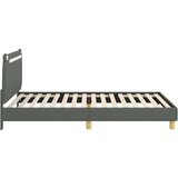  Otroški posteljni okvir z vznožjem Temno siva 80 x 200 cm blago, (5000104669) | Shoptok.si