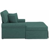  Ležaljka s suknjom s jastukom 3 pcs Tamnozelena tkanina | shoptok.hr