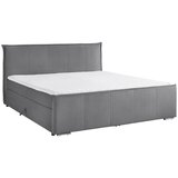 Bessagi Home Postelja Boxspring Leonora, Siva, Z Nadvložkom, 200x200 | Shoptok.si