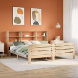 vidaXL Posteljni okvir brez vzmetnice 180x200 cm trdna borovina | Shoptok.si