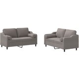 vidaXL Sedežna garnitura z vzglavniki 2-delna taupe blago, (20910766) | Shoptok.si