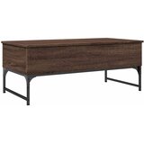  Stolić za kavu smeđa boja hrasta 100 x 50 x 40 cm drvo i metal | shoptok.hr
