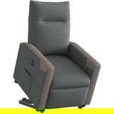 Maison Chic Električni naslanjač - Relax naslanjač s funkcijo vstajanja temno siv, (22062615) | Shoptok.si