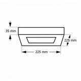  LED PANEL N/Z KNS5-18W 4000K CRNI | Eponuda.com