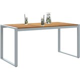  Stol za vrt Siva 160 x 80 x 75 cm Čvrsto drvo akacije | Eponuda.ba