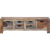 Maison Chic Klubska mizica - kavna mizica - Nizka mizica siva 100x50x30 cm trden palisander, (21752943) Cene