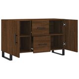  Komoda smeđa boja hrasta 100 x 36 x 60 cm od konstruiranog drva | shoptok.hr