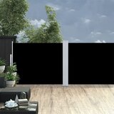  The Living Store Zložljiva stranska tenda črna 140x1000 cm - Stranska Tenda, (21454566) Cene
