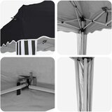  Rastezljivi šator za zabave Antracit 195 x 195 x 245 cm | shoptok.hr