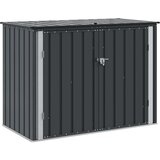  Kutija za spremanje u vrtu Crna 151 5 x 82 x 110 5 cm Čelik | shoptok.hr