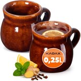 KADAX vrčki za kuhano vino 250 ml z ročajem, komplet 2 keramičnih vrčkov, (5000351557) | Shoptok.si