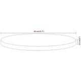 Stolna ploča Ø 40 x 2 5 cm okrugla od masivnog bagremovog drva | shoptok.hr