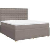  Krevet s oprugama i madracem smeđesivi 180x200 cm tkanina | shoptok.hr