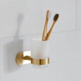 Wenko Samodržeća čašica za četkice za zube od nehrđajućeg čelika u zlatnoj boji Orea Gold - | shoptok.hr