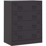 vidaXL Komoda crna 67 x 39 x 83 cm čelična | shoptok.hr