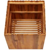  Vrtna posuda za sadnju od masivnog bagremovog drva 50x50x50 cm | Shoptok.si