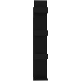 vidaXL Knjižna omara črna 48x25,5x140 cm iverna plošča, (20620581) | Shoptok.si