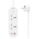 XO WL31 Produžni kabl sa zaštitom 3 utičnica 2xType-C 1xUSB 30W 1,5m | Eponuda.ba