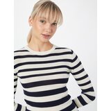 Tiger of Sweden Pulover 'OVIE' vijolično modra / off-bela | Shoptok.si