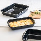 RIESS Pekač Profi 42x33xh4,5cm / pravokoten / črn / emajl, (5000198100) | Shoptok.si