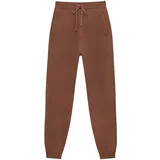Pull&Bear Hlače temno rjava