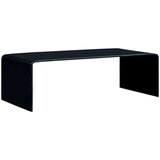  Klubska mizica črna 98x45x31 cm kaljeno steklo | Shoptok.si