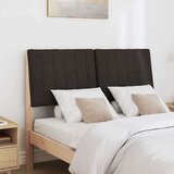 vidaXL tapecirano vzglavje črna 120 cm masivno borovo les | Shoptok.si