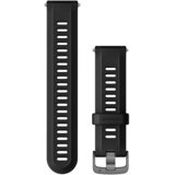 Garmin remen za satove Forerunner, 22 mm, crni s tamnosivim metalnim dijelovima | shoptok.hr
