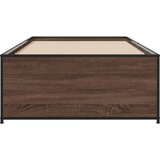  Okvir za krevet smeđi hrast 75x190 cm konstruirano drvo i metal | shoptok.hr