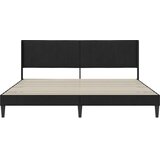  Okvir za krevet s uzglavljem Crna 180 x 200 cm Baršun - Crna 180 x 200 cm | shoptok.hr