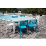  Baštenski set ZARA 6 stolice i sto sa staklom 150x90 plavo beli | Eponuda.com
