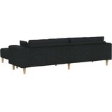 SOFA s jastukom 3 pcs Crna tkanina | shoptok.hr