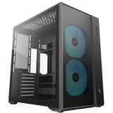 DeepCool Računalniško ohišje CG590 MESH 2F, ATX, Midi-Tower, Kaljeno steklo, črno Cene