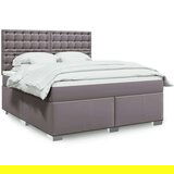  Krevet s oprugama i madracem sivi 180 x 200 cm od umjetne kože | shoptok.hr