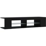 vidaXL TV omarica z LED lučkami črna 135x39x30 cm | Shoptok.si