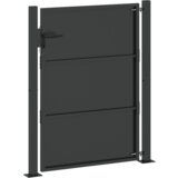 vidaXL Vrtna vrata Crna 100 x 125 cm Čelik s praškastim premazom | shoptok.hr