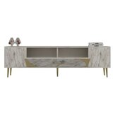 Hanah home tv polica Dekop2 ephesus marble gold | ePonuda.com