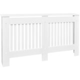 vidaXL Dekorativen Pokrov/Omarica za Radiator 152 cm MDF Bele Barve, (20769792) | Shoptok.si