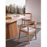 Hanah home atlantis - natural natural dining table & chairs set (4 pieces) | ePonuda.com