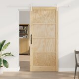 vidaXL klizna vrata s kompletnom opremom 93x211 cm čvrsta drva bor Cijene