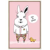  Slika - Rabbit\'s Friend (1 Part) Vertical 40x60 U prirodnom drvenom okviru | shoptok.hr