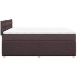  Boxspring - Krevet s oprugama i madracem tamnosmeđi 160x200 cm tkanina - Tamno smeđa 160 x 200 cm gumbi | shoptok.hr