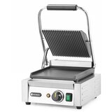 Hendi kontaktni roštilj - jednostruki, rebrasti vrh i glatko dno, 230V/1800W, 310x375x(H)216mm | Eponuda.com