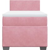  Box spring krevet s madracem ružičasti 100x200 cm baršunasti | shoptok.hr