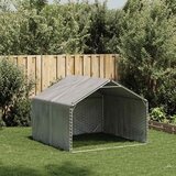 Vanjski pseći boks s pokrovom 2x2x1,5 m pocinčani čelik | shoptok.hr