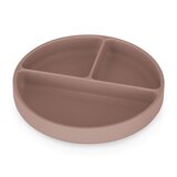 Petite&Mars Silikonski okrugli tanjur s odjeljcima i vakuumom 6 m+ Take&Match, Velvet Latte Cijene