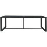 Vanjski blagovaonski stol antracit 120 x 60 x 66 cm aluminijski | shoptok.hr