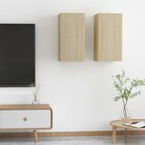 vidaXL TV omarica 2 kosa sonoma hrast 30,5x30x60 cm iverna plošča Cene