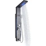 LED tuš stolp pipa, luksuzna zasnova, digitalni temperaturni zaslon, črna 8003, (5000165986)