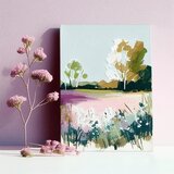  Pejzaž na platnu u prolećnom cvetanju (pastel vorld collection) | ePonuda.com